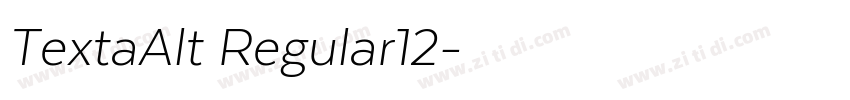 TextaAlt Regular12字体转换